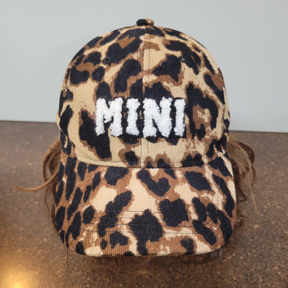 Mini Baseball Cap Unisex Adults Lepored Print Emboridered Adjustable Strapback